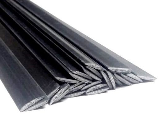 Plastique baguettes de soudure TPE 8x1mm Plat Noir 25 Barres